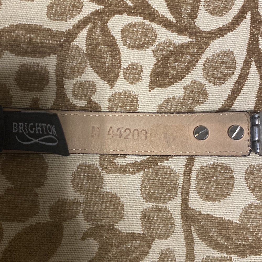 Brighton vintage black leather belt - Picture 5 of 5